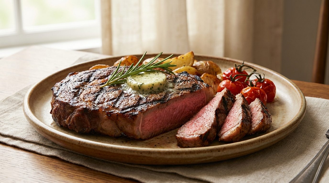 Usmażony stek ribeye