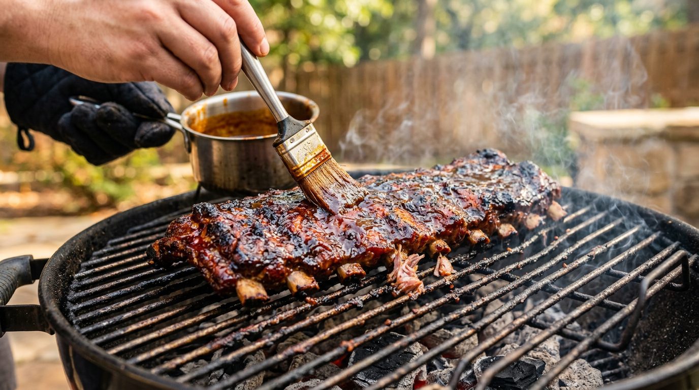 Żeberka BBQ w marynacie